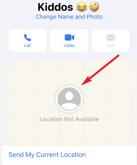 location not available on imessage